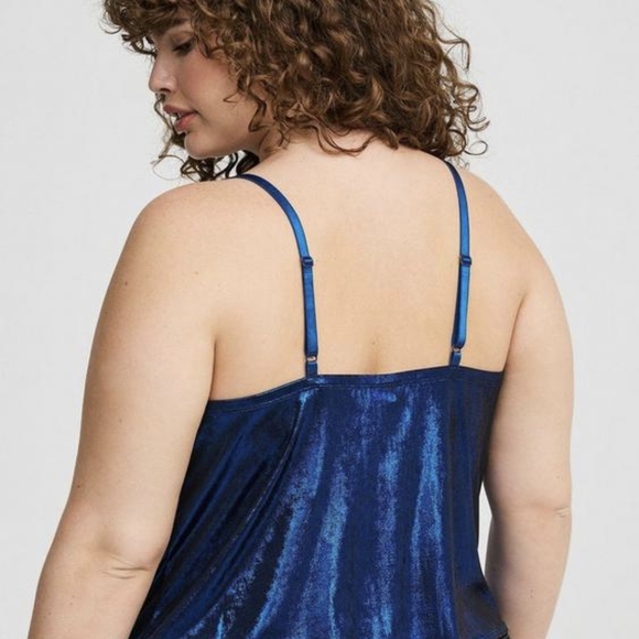 Torrid Shine Blue Cami, NWT, Size 1X - Picture 4 of 8